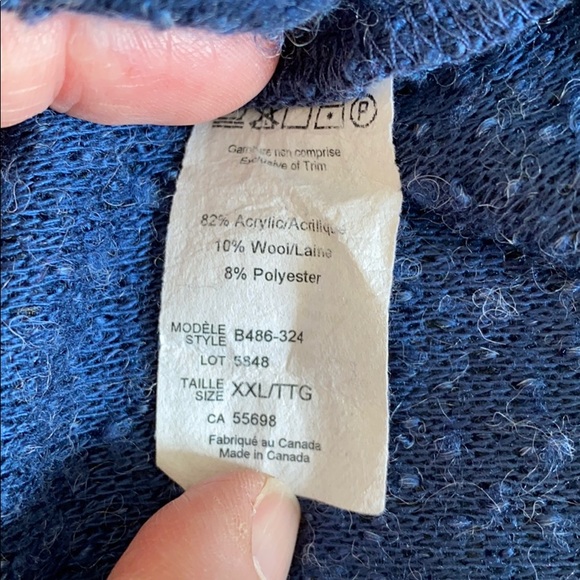 M.I.K.O cowl sweater blue XXL - Picture 11 of 11